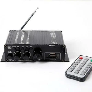 AK-380 USB AUX RCA Input Audio Power Amplifier Bluetooth 5.0 Amp Receiver - Imagen 1 de 7
