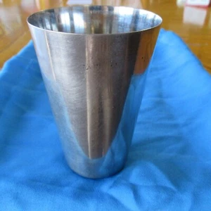 PURE STAINLESS Steel GLASS OLD glass FROM INDIA Full Size OLD GLASS Water Glass - Picture 1 of 2