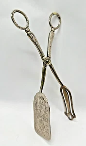 VINTAGE Silber Teller 8" Schere Servierzangen - Gebäck/Salat/Sandwich - Hochzeit - Bild 1 von 14