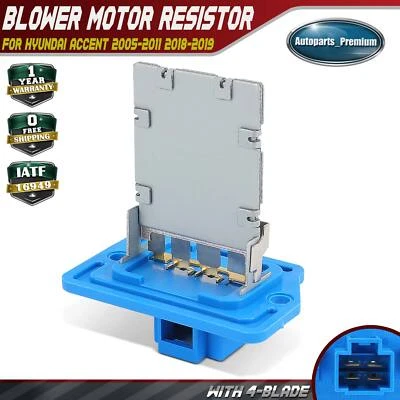 Heater Blower Motor Resistor for Hyundai Accent 2005-2011 2018-2019 Santa Fe XL - Image 1 of 4