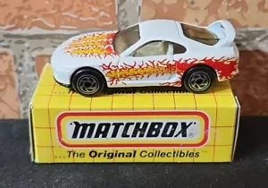 Vintage 1993 Matchbox MB 30 White Toyota Supra Die-Cast 1:65 Scale Box - Picture 1 of 7