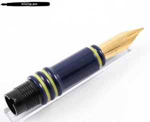 Waterman Forum Fountain Pen Nib Section Dark Blue Goldplated F - Picture 1 of 4