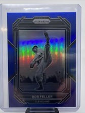 2023 Panini Prizm Bob Feller Blue Prizm Version Card /149