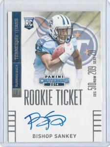 Bishop Sankey Tennessee Titans 2014 Panini Contenders Auto Rookie #234 - Picture 1 of 1