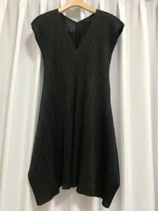 Pleats please Issey Miyake dress black size 3 - Picture 1 of 5