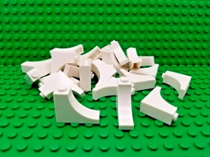 ** LOTE 25 CT ** Lego NUEVO blanco 1 x 3 x 2 piezas arco invertido Lote de 25 - Imagen 1 de 1