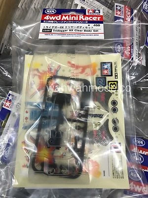 Tamiya 1/32 Mini 4WD 15447 JR Tridagger XX Clear Body Set  - Image 1 of 2