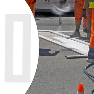 Parking Lot Line Stencil Foldable for Driveways Playground Asphalt Concrete - Picture 1 of 4