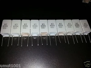 10pcs NEW EVOX MMK 1uF 100V 5mm HI-END AUDIO CAPACITORS ! - Picture 1 of 1