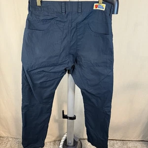 Fjallraven Vardag Lite Navy Trousers, EU 44 Long, US 30-31” - 30” Inseam - Picture 1 of 5