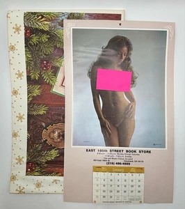 Calendario Nudie Vintage 1984 Librería para Adultos - Sin Usar en Funda para Mailer - Imagen 1 de 1