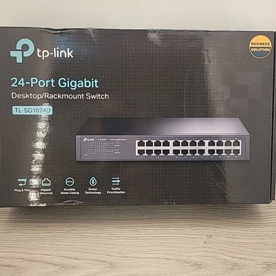 TP-Link 24 Port Gigabit Switch TL-SG1024D NEW - Image 1 of 4