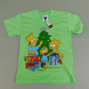 90s Deadstock The Simpsons Holiday Christmas Single Stitch T-Shirt 7 Kids #4836 - Bild 1 von 9