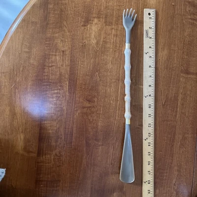 Combinación vintage rascador trasero y cuerno de zapato 18 pulgadas de largo Foto 1 de 4