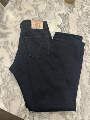Pantalones de mezclilla Iron Heart 21 oz con ribete "1955" - negro índigo teñido Foto 1 de 4