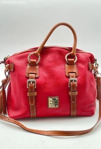 Bolso Bandolera de Cuero Dooney & Bourke Rojo DOMED SATCHEL - Imagen 1 de 12