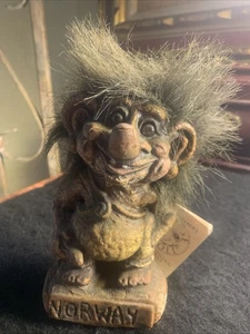 ORIGINAL 6" TUSSE TROLL NORWEGISCHE TROLLE NORSK TROLLFABRIKK A/S NORWEGEN - Bild 1 von 11