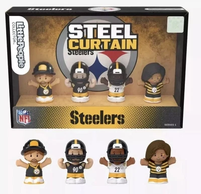 Fisher-Price Little People ~ Coleccionista NFL Cortina de Acero Pittsburgh Steelers Foto 1 de 3