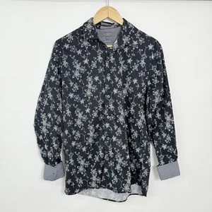 Ted Baker Modern Fit Button Up Floral Hemd Herren 15,5 Flip Manschette Smart Freizeit - Bild 1 von 7
