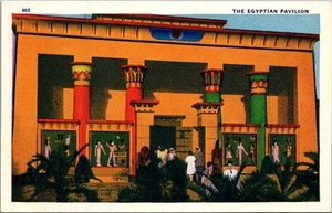 EGYPTIAN PAVILION Chicago World's Fair Postcard - Picture 1 of 2
