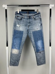Polo Ralph Lauren donna The Avery Boyfriend jeans patchwork effetto invecchiato taglia 29 - Foto 1 di 17