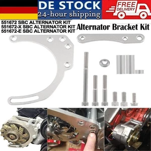 Small Block Chevy Double Hump Heads Low Mount Alternator Bracket SBC LWP 551672X - Bild 1 von 11