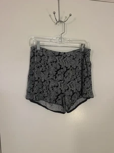 Pantaloncini da notte donna CYNTHIA ROWLEY bianco e nero paisley taglia M - Foto 1 di 5