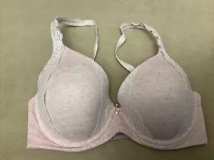 Soma bra 32DD embraceable full coverage lace Trim Pink - Picture 1 of 3