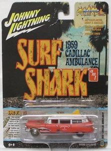 Johnny Lightning Street Freaks Surf Sharks 1959 Cadillac Ambulancia Hobby Excelente - Imagen 1 de 1