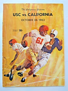 Vintage 1963 USC vs California NCAA Football Program - Picture 1 of 8