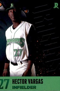 2016 Dayton Dragons Team Issue #27 Hector Vargas Dominican Republic DR Card