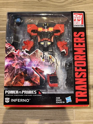 Transformers Power Of The Primes INFERNO Autobot Voyager Class 2017 Hasbro New Cover
