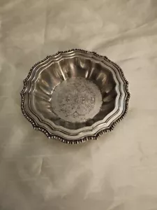 Vtg. Avon Italy Silverplate Bowl Ornate Design 6 " 1 & 1/2" Deep - Picture 1 of 11