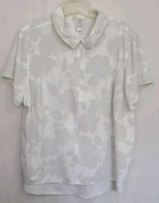 SPANX PLUS женщин 2 X белый солнечный свет цветочный SS 1/4 молнии верхний формирования тонизирующий - Изображение 1 из 4