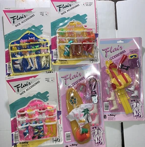 1980er Jahre Flair Accessoires Barbie PJ Puppenschuhe Absätze Stiefel. Für 11,5"" Puppen Lot/5 - Bild 1 von 6