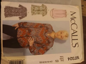 McCall's M7324 E5 14,16,18,20 22. Top. New - Picture 1 of 2