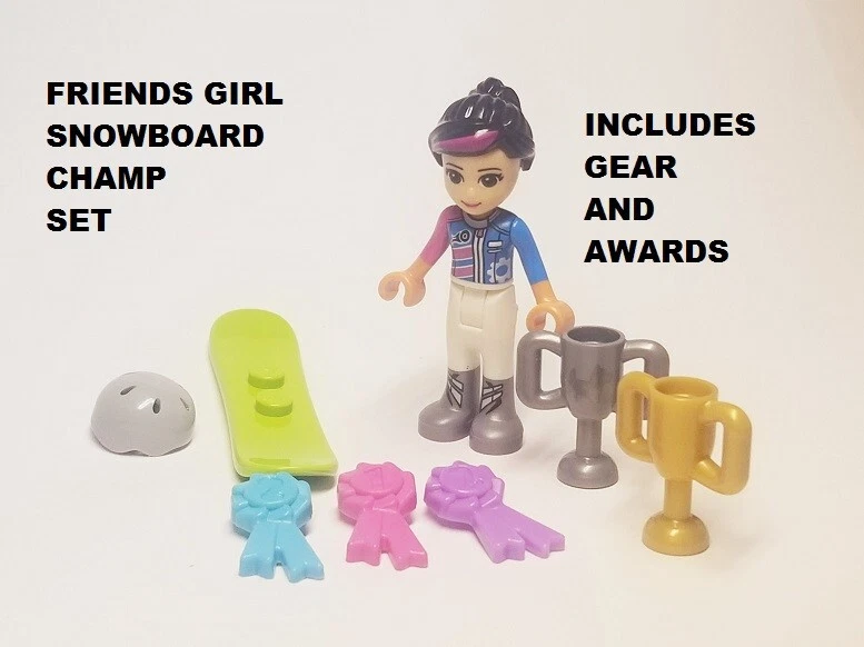 LEGO Friends Snowboarder Champ Mini Muñeca Snowboard Esquí Minifigura Equipo Foto 1 de 1