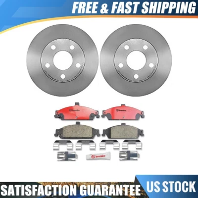 Se adapta a los rotores de freno delanteros Oldsmobile Cutlass 1997-99 pastillas de freno de cerámica Brembo Foto 1 de 4