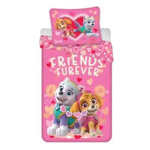 Set copripiumone reversibile Paw Patrol biancheria da letto junior 100% cotone - Foto 1 di 3