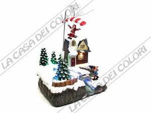 MINIATURA - BABBO NATALE GIREVOLE - CON LUCE/MUSICA/MOVIMENTO - ALIM. ELETTRI - Bild 1 von 1