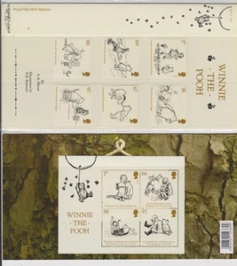 GB 2010 WINNIE THE POOH PRESENTATION PACK SG: 3121-3126 Pack 447 & MS MINT STAMP - Picture 1 of 1