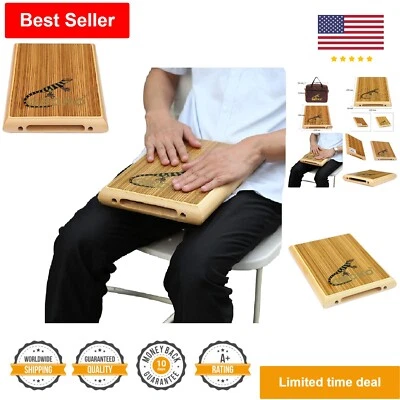 Caja de cajón portátil tambor - madera de cebra - tamaño compacto - cajas internas ajustables Foto 1 de 4