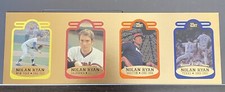 NOLAN RYAN UNCUT SHEET 1993 BLEACHERS 23KT GOLD 2/1500 HOF Mets Angels Astros