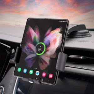 Chargeur Voiture Sans Fil pour Samsung Galaxy Z Fold 5 7 6 Support Voiture Automatique - Photo 1 sur 15