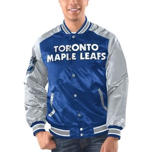 STARTER NHL Toronto Maple Leafs RENEGADE Varsity Satin Jacke - Bild 1 von 2