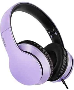 Purple X6 Headphones with Microphone Dark Blue Over Ear Lightweight Foldable... - Picture 1 of 4