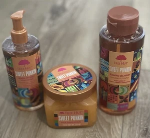 TREE HUT SWEET PUMPKIN GEL WASH, HAND WASH, SHEA SUGAR SCRUB SET FULL SIZE NEU - Bild 1 von 2