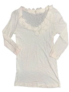 J Crew Damen Gr. Top mit Ausschnitt S Elfenbein. Soft, Grt. Form - Bild 1 von 5