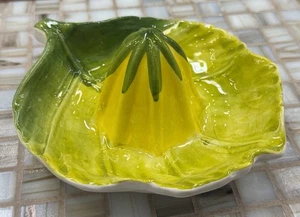 Spremiagrumi in Ceramica Bassano Forma di Limone Prodotto/Dipinto a Mano - Italia - Foto 1 di 5