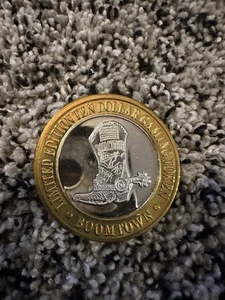 $10 Limited Edition .999 Silver Gaming Token BOOMTOWN RENO NEVADA - Picture 1 of 3